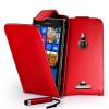 Nokia Lumia 925 Leather Flip Case Red ()